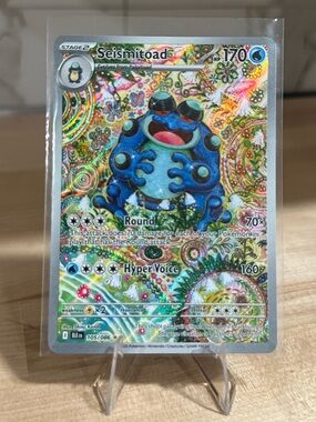 Pokémon TCG Seismitoad - 105/086 - SV: Black Bolt (BLK) Mint/NM